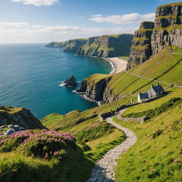 Peut-on trouver une location de vacances en Irlande avec des cours de musique traditionnelle et des randonnées côtières?